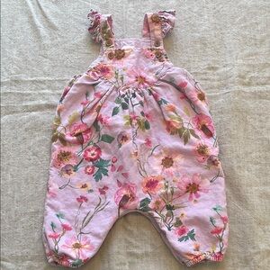 NEXT Baby Floral Pink Kids Overalls 3-6 Months